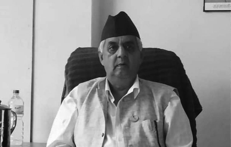 बसले ठक्कर दिँदा  पूर्व मन्त्री  पौडेलको निधन