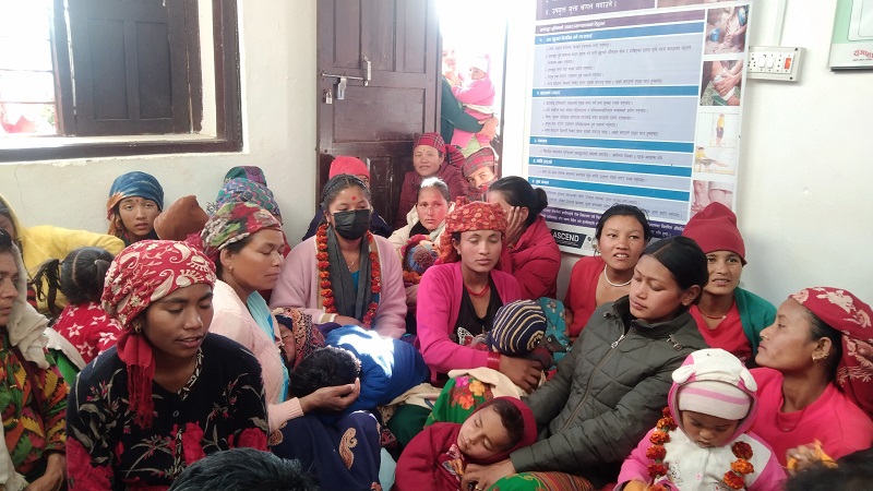 कालो टीका लगाउने अभियानपछि घरमा सुत्केरी हुनेको सङ्ख्या शून्य