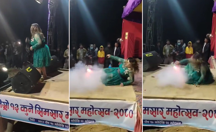 ज्योति मगर नाच्दा जब स्टेज भासियो, आयोजकमाथि फ्यानको आक्रोश