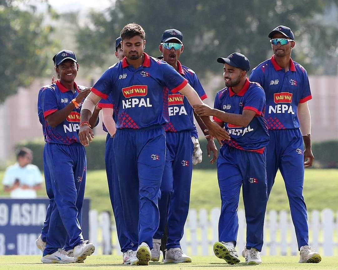 नेपालको १९ वर्षमुनिको टोलीले अभ्यास खेलमा नामिबियालाई ६ रनले हरायो