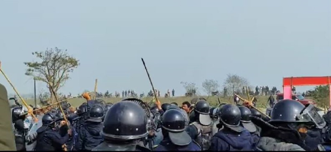 कृषि विश्वविद्यालय शिलान्यासका क्रममा झडप, मधेशका शिक्षामन्त्रीसहित केही घाइते