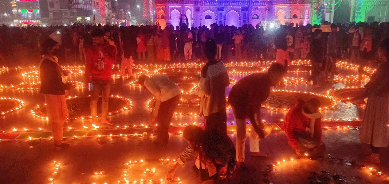 जानकी मन्दिरमा गरियो सवा लाख दीप प्रज्वलन
