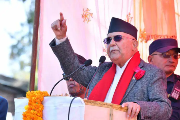 ज्ञानेन्द्र शाह कुशको मात्र राजा हुन् : अध्यक्ष ओली