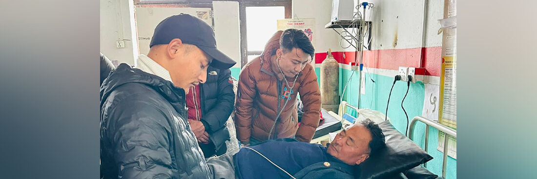 एमाले सांसद वसन्त नेम्वाङ बिरामी, हेलिकप्टरबाट काठमाडौं ल्याइँदै