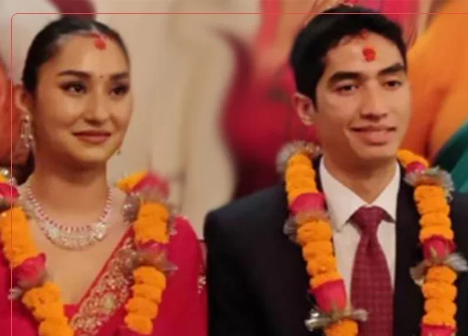 देउवा पुत्रको बिहेमा खादा माला निषेध, आर्मी अफिसर्स क्लबमा पार्टी