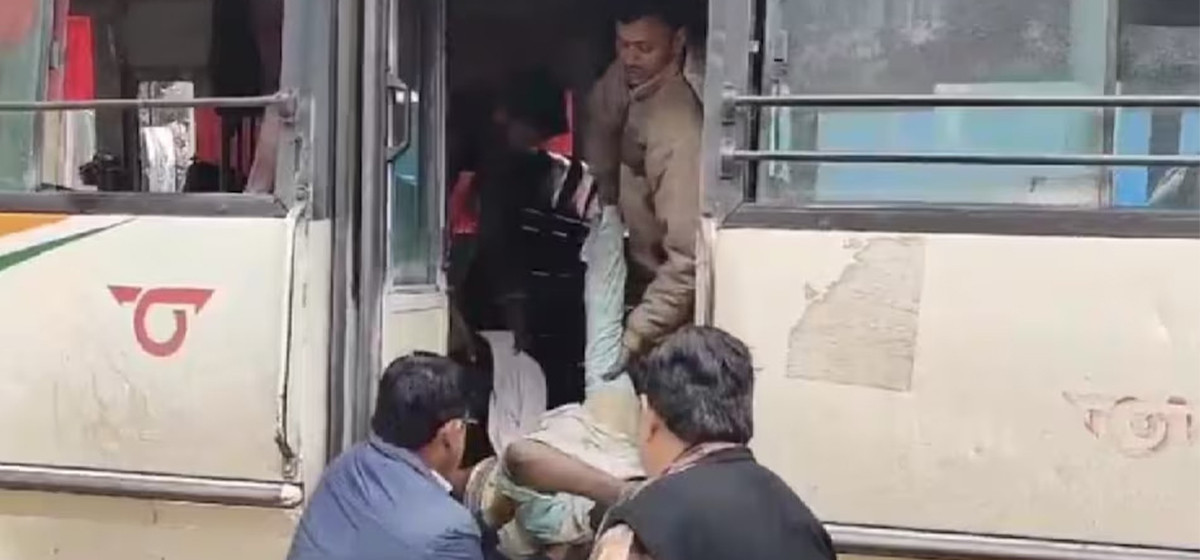४० यात्रु सवार बसका चालकलाई हृदयघात भएपछि…