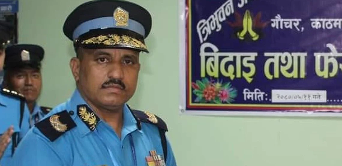 राजीनामा बुझाएका डीआईजी अर्जुन चन्दलाई नक्सालमा ‘काज’ गर्न हेडक्वार्टरको पत्र
