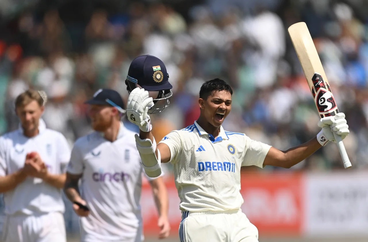 जैशवालको कीर्तिमानी छक्का र दोहोरो शतकमा भारतले इंग्ल्यान्डलाई दियो बलियो लक्ष्य