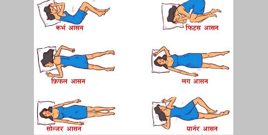 कुन आसनमा सुत्ने मानिसको स्वभाव कस्तो ?