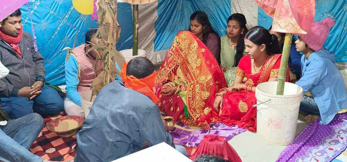 माछा नखुवाएको भन्दै भाँडिएको बिहे गए राती सम्पन्न
