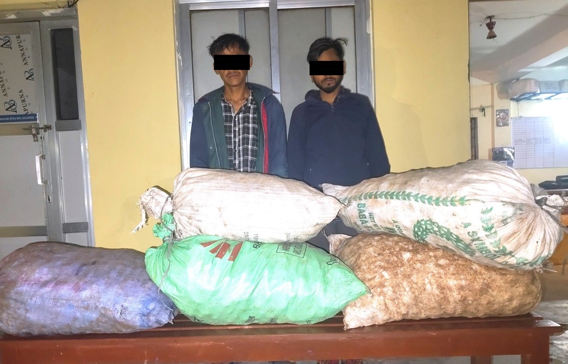 सुपारी चोर्दै गर्दा बगानबाटै चोर पक्राउ