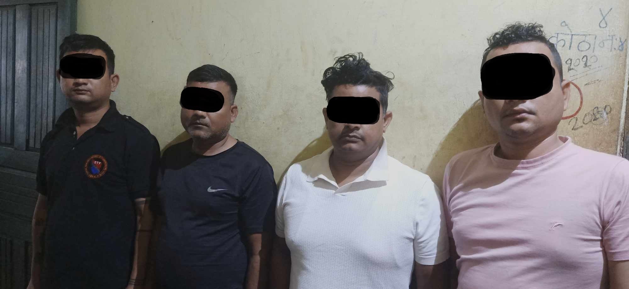 क्यासिनोमा नेपालीलाई जुवा खेलाउँदै गरेको अवस्थामा चारजना पक्राउ