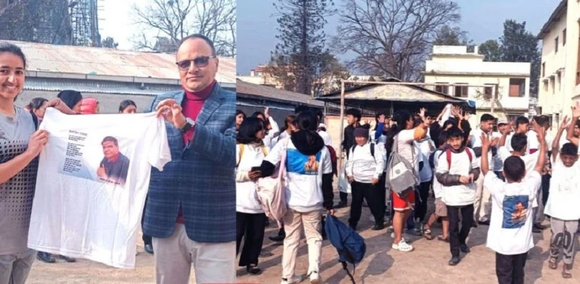 विश्व कीर्तिमानी गीतकार डा.डीआर उपाध्यायका गीत टिसर्टमा प्रदर्शन