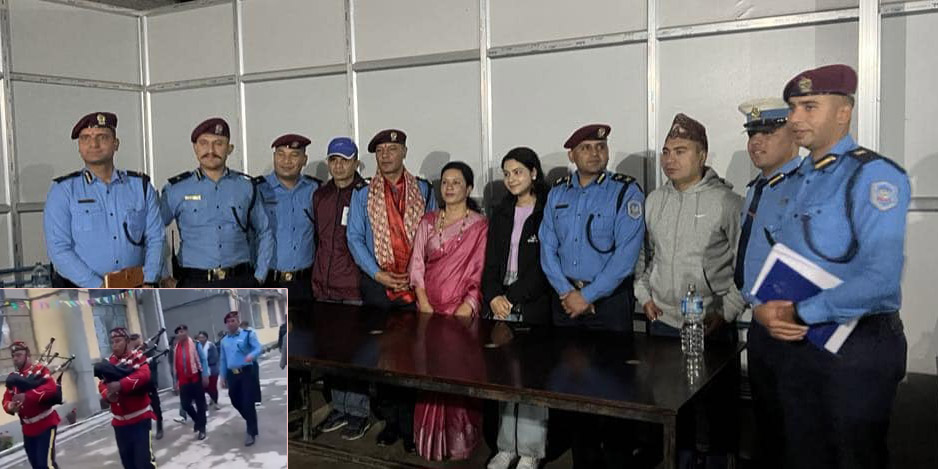 काठमाडौंमा डीएसपीको शानदार बिदाई, बाजागाजासहित घरसम्म पुर्‍याइयो