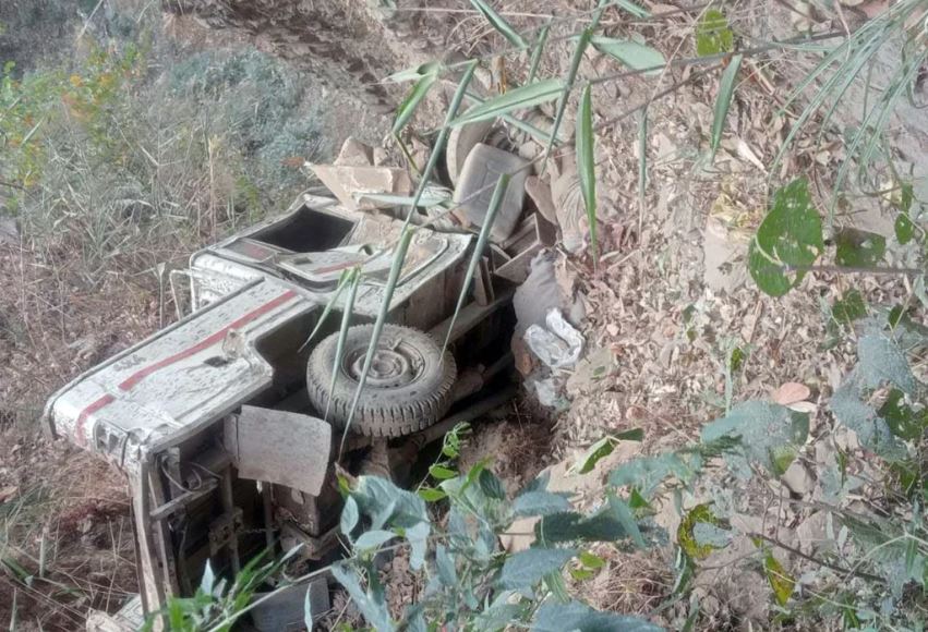 म्याग्दीमा जीप दुर्घटना हुँदा दुई जनाको मृत्यु