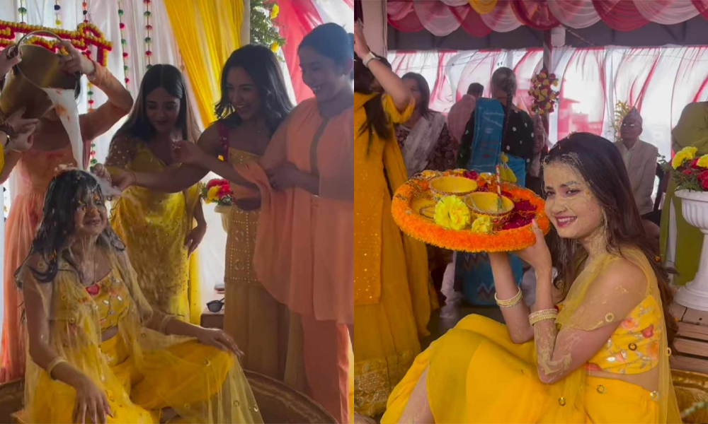 एलिनाको विहेमा अस्मिता र समीक्षा छुट्ने, हल्दी-मेहेन्दीमै पुगे एञ्जिला र मेलिना