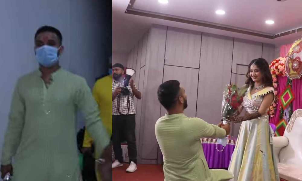 घरबाट दुलाहाको पहिरनमा सजिएर हिँडेका विष्णुले झापा पुगेर गाडीमै लुगा फेरे