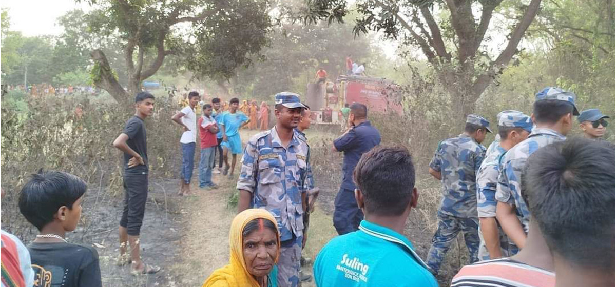 परालको कुन्युमा जलेर एक महिलाको मृत्यु
