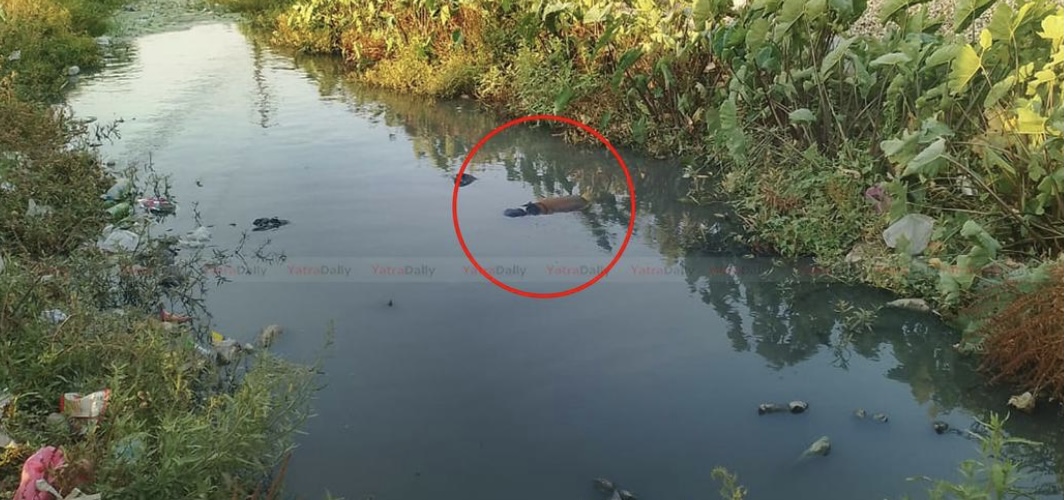 चिनिमिल अगाडिको नालामा अज्ञात पुरुषको शव बरामद