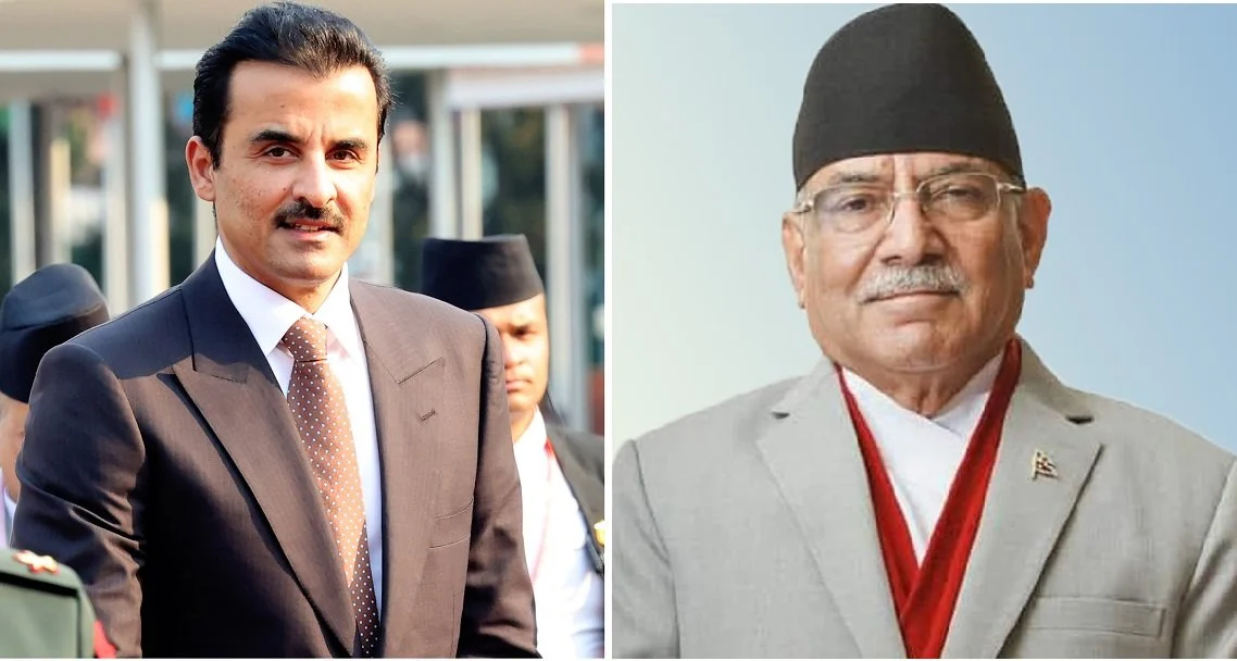 कतारका अमिर र प्रधानमन्त्री प्रचण्डबिच आज द्विपक्षीय वार्ता, विभिन्न सम्झौतामा हस्ताक्षर हुने