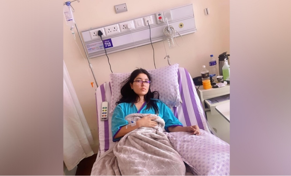 मेडिसिटी अस्पतालमा पूजा शर्माको शल्यक्रिया