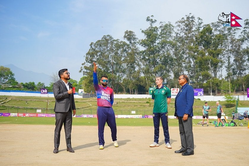 सात रनको स्कोरमा दोस्रो विकेट गुमायो नेपालले
