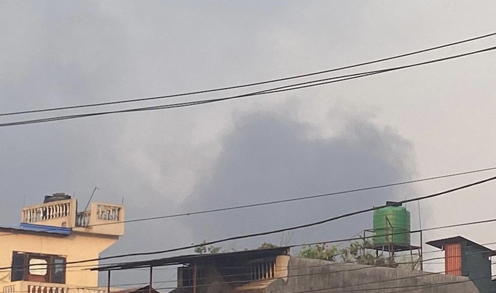 शसस्त्र प्रहरी अस्पतालको स्टोरमा भिषण आगलागी