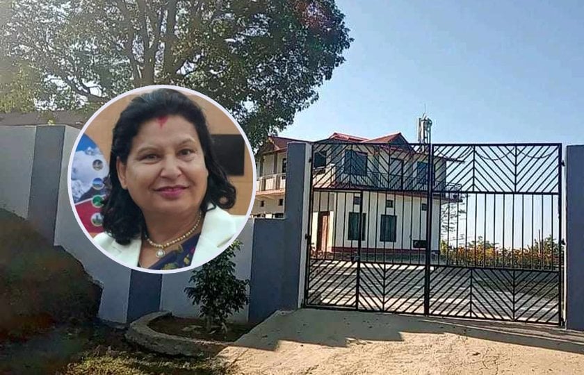 विवादमा कोशीकी राज्यमन्त्री : निजी जग्गामा सरकारी भवन निर्माण..