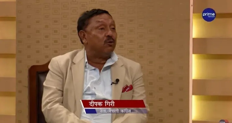 माधव नेपालको पार्टी फुटाउन अध्यादेश आउने कांग्रेस नेता गिरीको आशंका