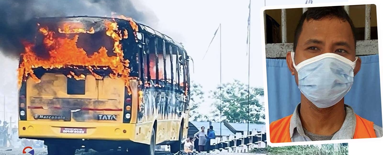बोर्डिङ स्कुलको बसमा आगो लगाउने सामुदायिक विद्यालयका अध्यक्ष पक्राउ