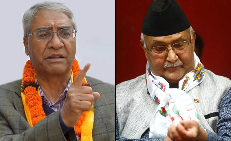 गिरिबन्धु टी स्टेट्बारे ओलीलाई देउवाको प्रश्न : आफूले गरेको कुरा भन्न किन आपत्ति ?