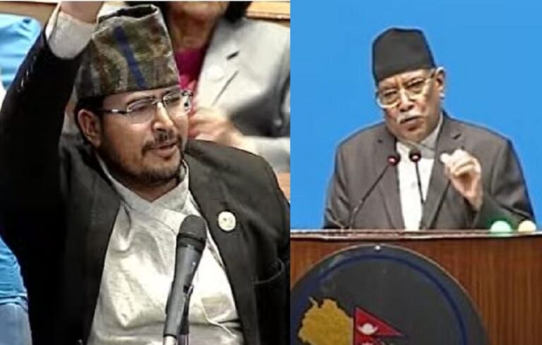 ज्ञानेन्द्र शाहीको प्रश्नमा जवाफः ‘नेपालमा अहिले प्रचण्ड भन्ने मान्छे प्रधानमन्त्री छ’
