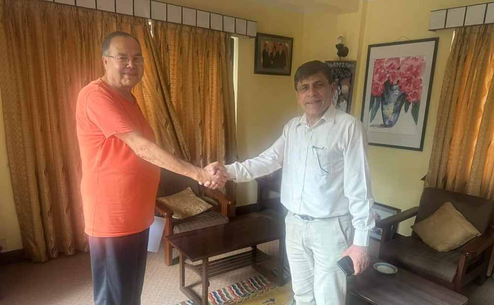 झलनाथ र घनश्यामबीच छलफल, अध्यक्ष नेपाललाई मिलेर चुनौती दिने तयारी