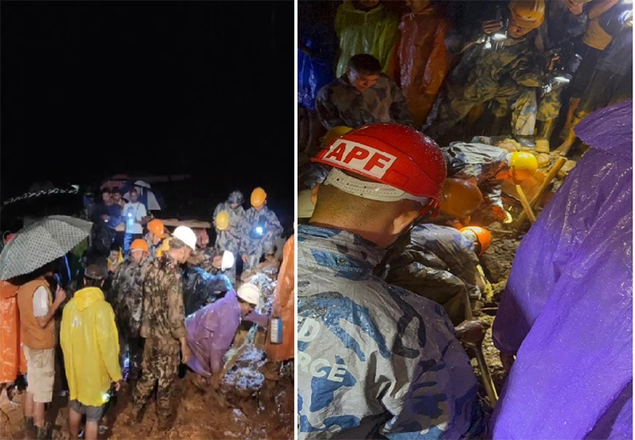 पहिरोमा पुरिएर मृत्यु हुनेको संख्या ११ पुग्यो