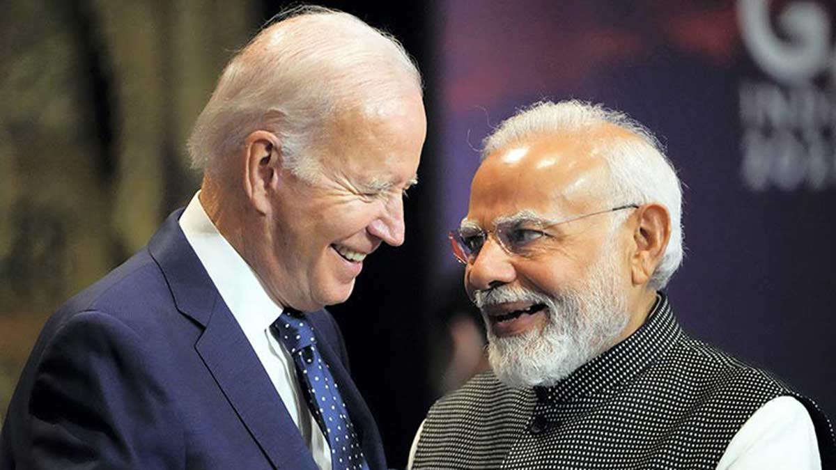 मोदी र बाइडेन बीच टेलिफोन कुराकानी