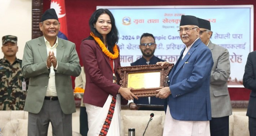 पदक विजेता पलेशाको खातामा सरकारले पठायो ६५ लाख पुरस्कार