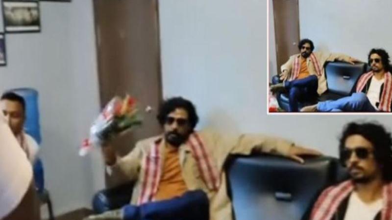 विराज भट्टले रिसाएर पुष्पगुच्छा फ्याँकेको घटना के हो ?