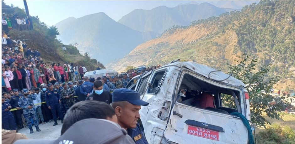 बाजुरामा जिप दुर्घटना हुदा ४ जना घाइते, २ को अवस्था गम्भीर