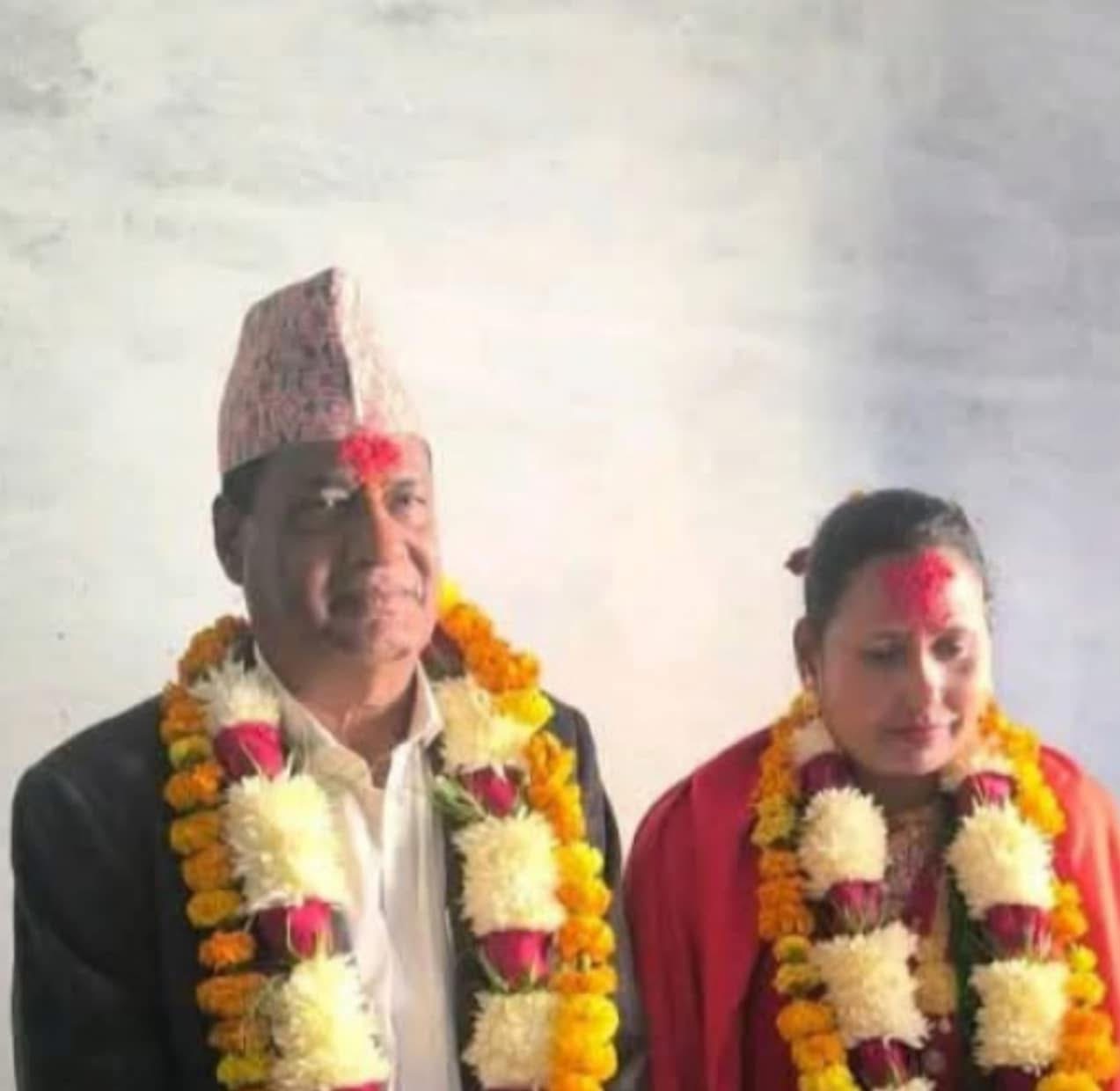 ६५ वर्षको उमेरमा सुदूरपश्चिम प्रदेशका अर्थमन्त्री  थापाले गरे  विवाह