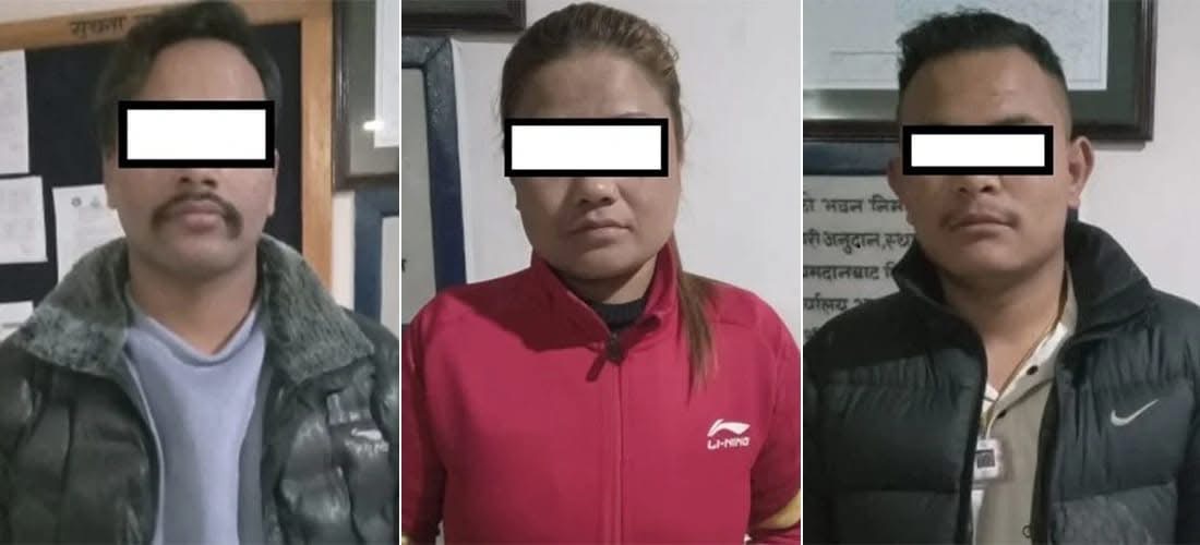 ‘सीआईबीका प्रहरी हौँ’ भन्दै आधाकिलो सुन लुटपाट,  पूर्वप्रहरी सुजनसहित तीनजना पक्राउ