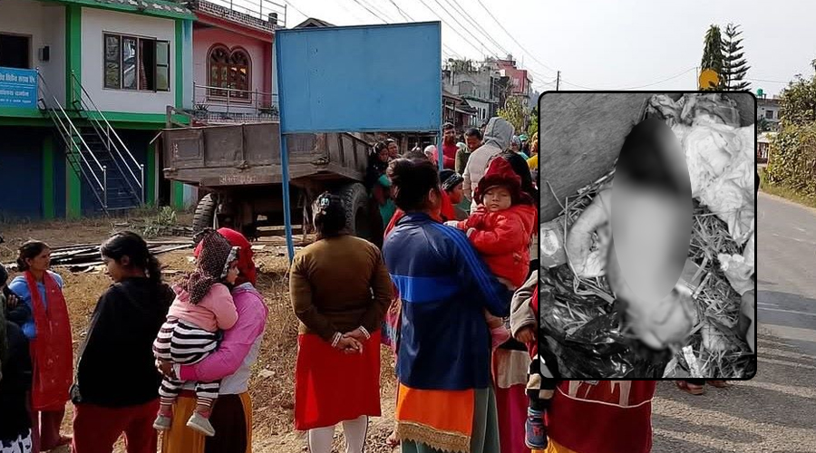 डस्टबिनमा नवजात शिशुको शव  फालिएको घटनामा किशोर-किशोरी पक्राउ