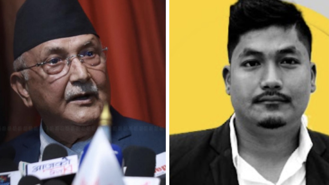 संसद परिसरमा प्रधानमन्त्रीलाई तानाशाह बनेको प्रश्न सोध्ने युट्युबर एमालेकै वडा सदस्य उम्मेदवार