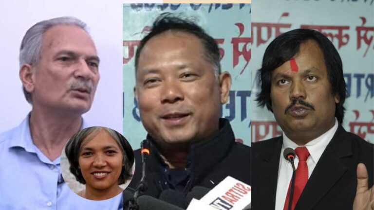 रेशम र सिकेलाई ढाडस दिँदै बाबुरामले भनेः पार्टी एकतामा म मुनि बसेर सहयोग गर्न चाहन्छु, तपाइँहरुको हातेमालोमा मानुषीहरुको पनि हात हुनुपर्छ