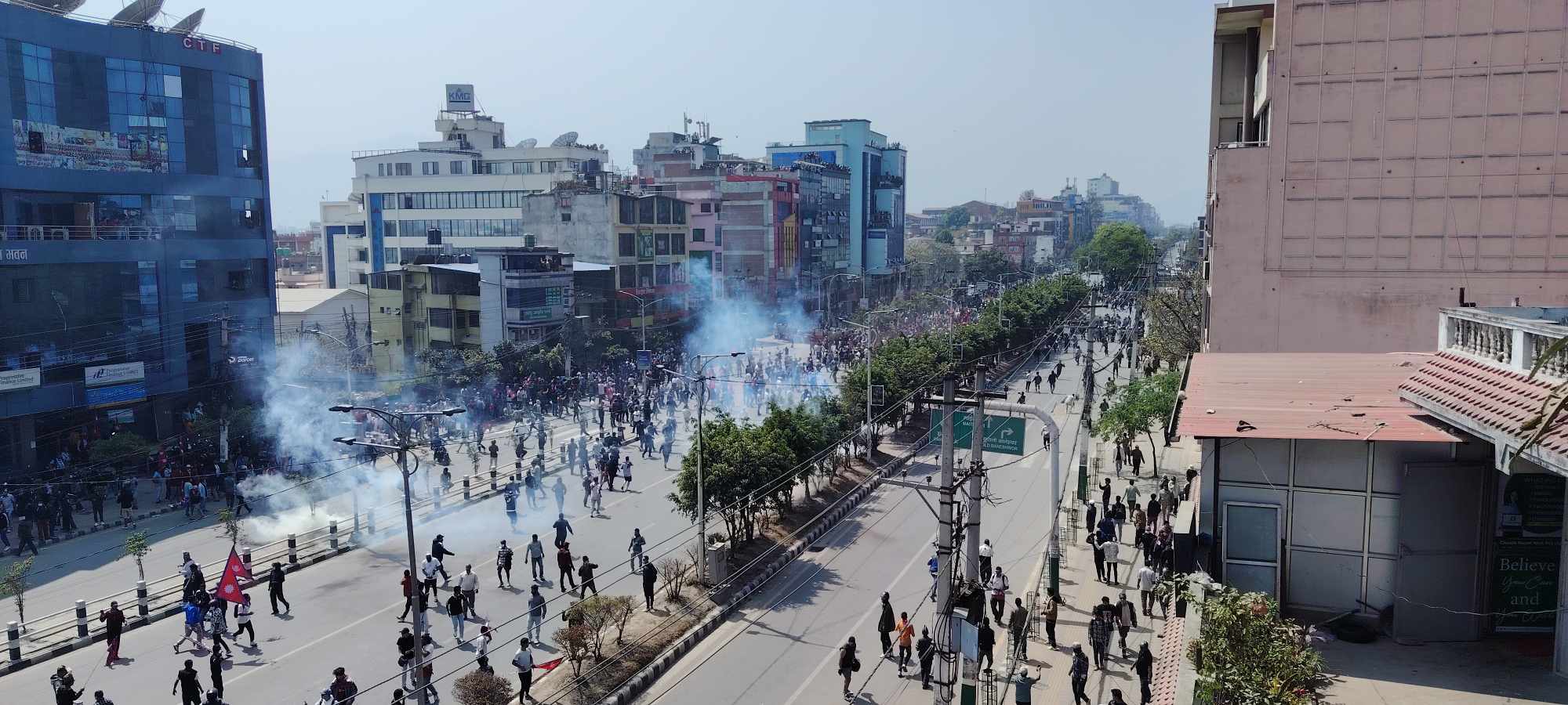 राजावादीको कार्यक्रम बिथोलियो, तीनकुने क्षेत्र अशान्त–घरमा आगलागी