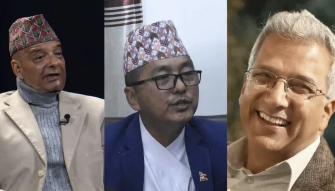 प्रहरी हिरासत पुगेर राजेन्द्रले भेटे रविन्द्र र धवलशमशेर