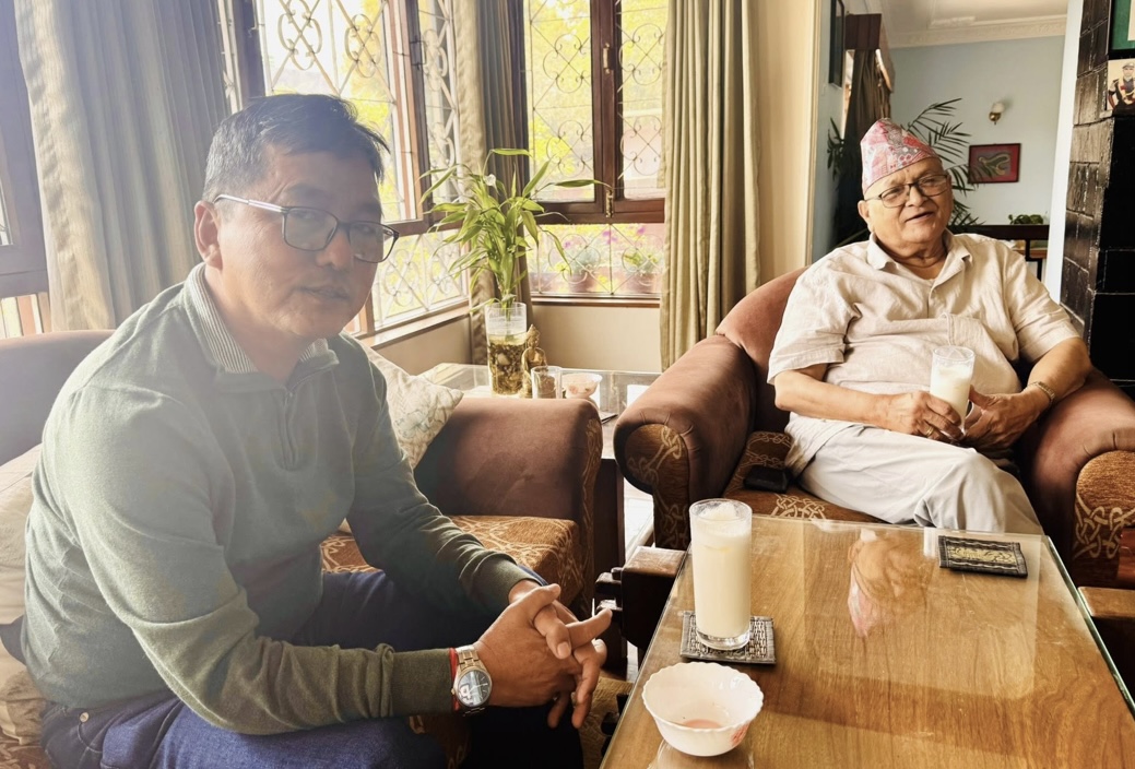 सुवेदीलाई भेट्न निवास पुगे लिङ्देन