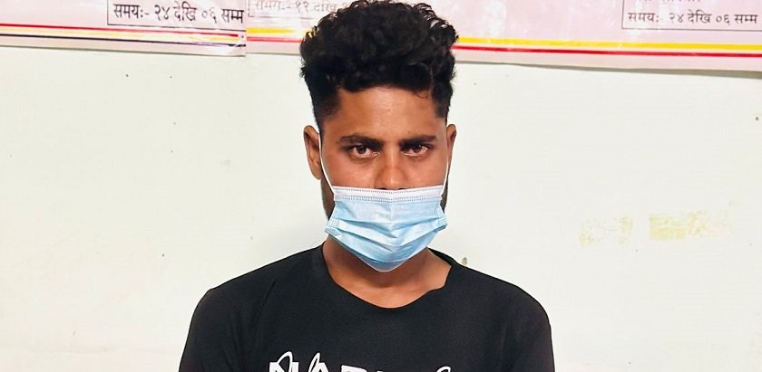 हतियार सहित युवक पक्राउ