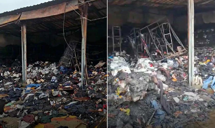 धनगढीमा भीषण आगलागीबाट आठवटा सटर जलेर नष्ट