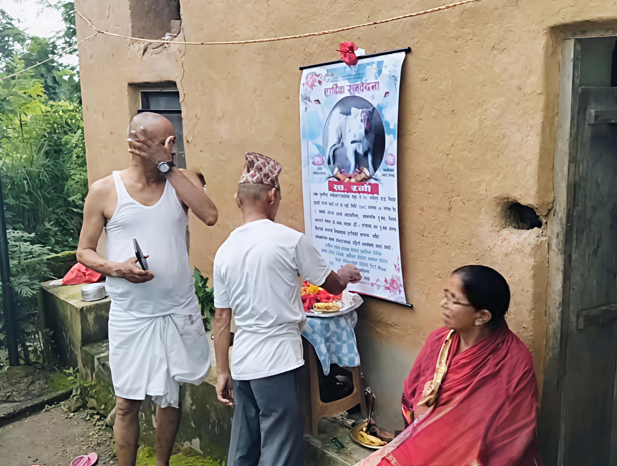 कुकुरको मृत्युपछि मालिकले गरे ९ दिनसम्म किरिया, अन्तिम दिन कुकुरहरूलाई भोज