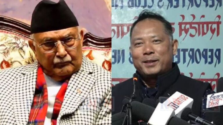 सरकारको समर्थन फिर्ता लिएको नाउपाका संरक्षक चौधरीले भेटे प्रधानमन्त्री ओली, आजै देउवा भेट्ने
